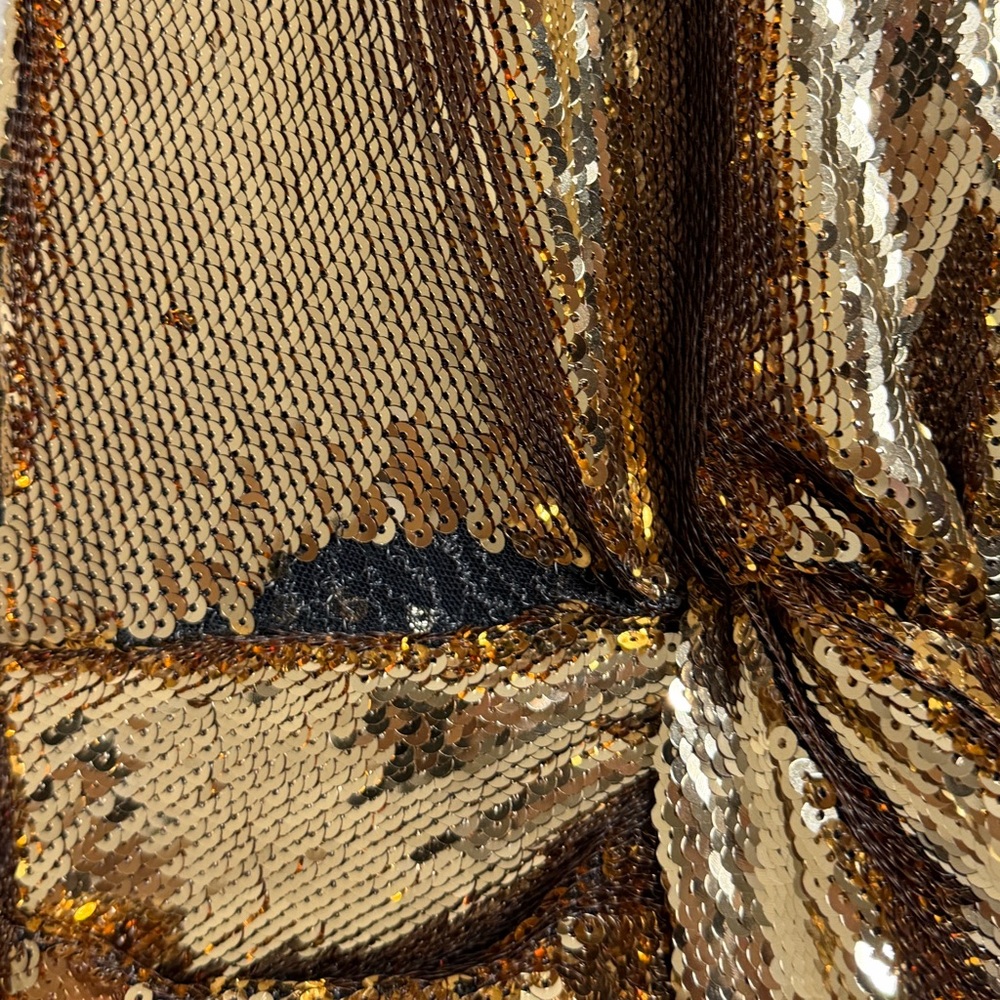 NADINE MERABI Tianna Gold Jumpsuit - Picture 11 of 16